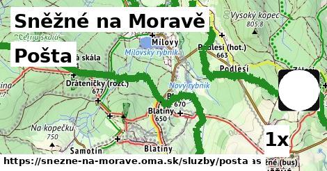 Pošta, Sněžné na Moravě