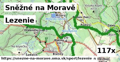 lezenie v Sněžné na Moravě