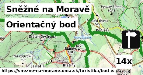 orientačný bod v Sněžné na Moravě