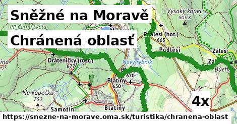 chránená oblasť v Sněžné na Moravě