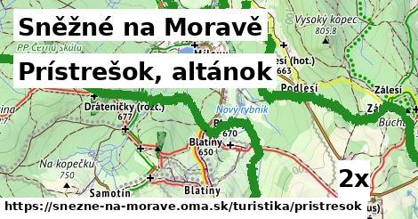 prístrešok, altánok v Sněžné na Moravě