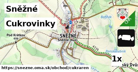 cukrovinky v Sněžné