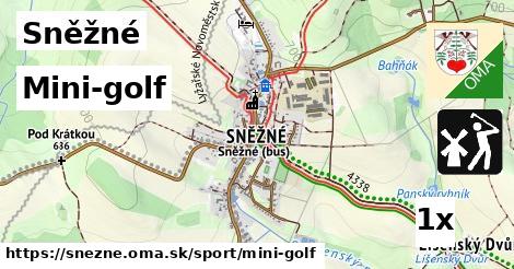 mini-golf v Sněžné