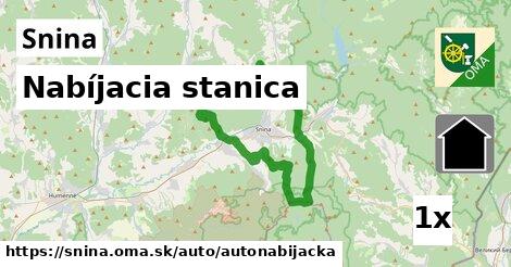 nabíjacia stanica v Snina