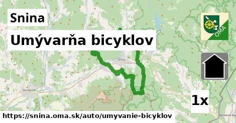 Umývarňa bicyklov, Snina