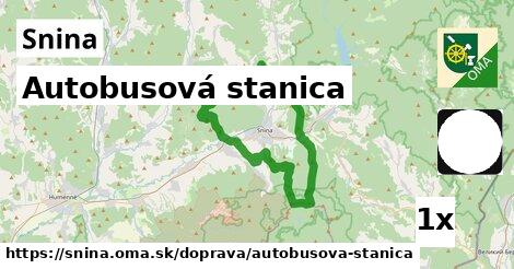 Autobusová stanica, Snina