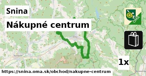 nákupné centrum v Snina