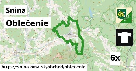 Oblečenie, Snina