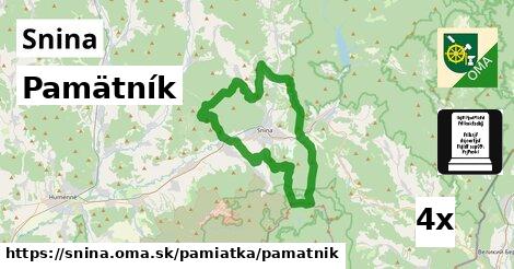 Pamätník, Snina