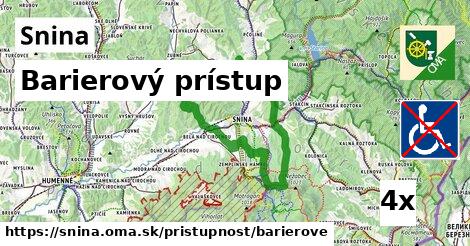 Barierový prístup, Snina