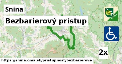 bezbarierový prístup v Snina