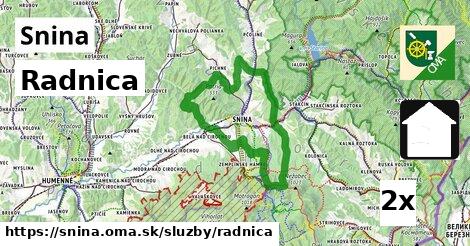 Radnica, Snina