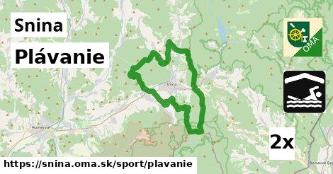 Plávanie, Snina