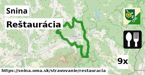 Reštaurácia, Snina