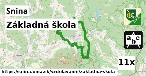 Základná škola, Snina