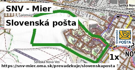 Slovenská pošta, SNV - Mier