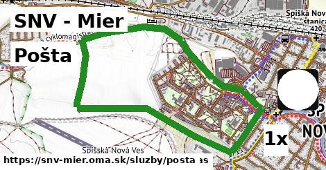 Pošta, SNV - Mier