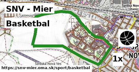 Basketbal, SNV - Mier