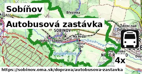 Autobusová zastávka, Sobíňov