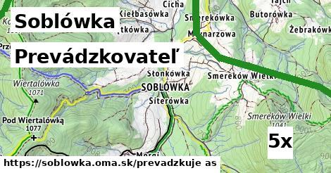 prevádzkovateľ v Soblówka