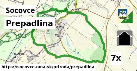Prepadlina, Socovce