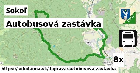 Autobusová zastávka, Sokoľ