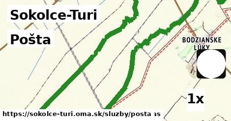Pošta, Sokolce-Turi