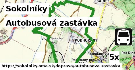 autobusová zastávka v Sokolníky