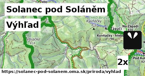 výhľad v Solanec pod Soláněm