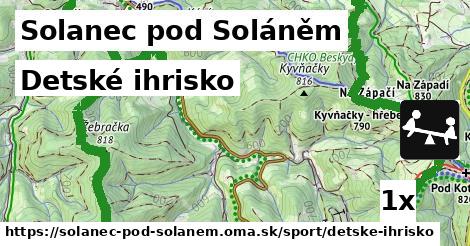 detské ihrisko v Solanec pod Soláněm