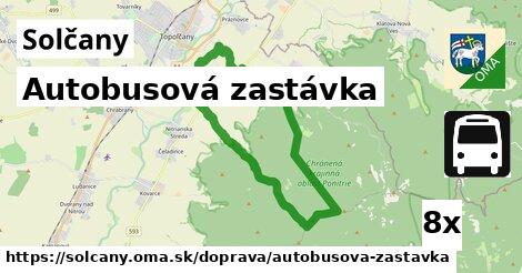 Autobusová zastávka, Solčany