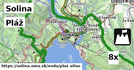 Pláž, Solina