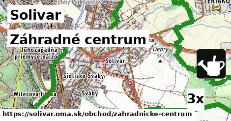 záhradné centrum v Solivar