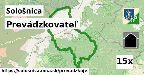 prevádzkovateľ v Sološnica