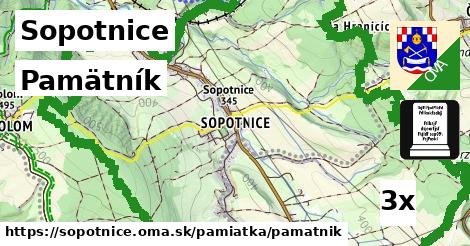 Pamätník, Sopotnice