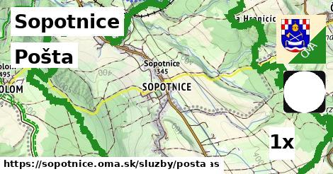 Pošta, Sopotnice