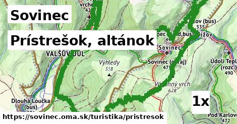 Prístrešok, altánok, Sovinec