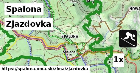 Zjazdovka, Spalona