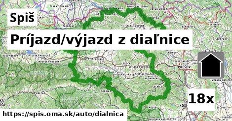 Príjazd/výjazd z diaľnice, Spiš