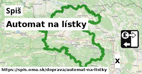 Automat na lístky, Spiš