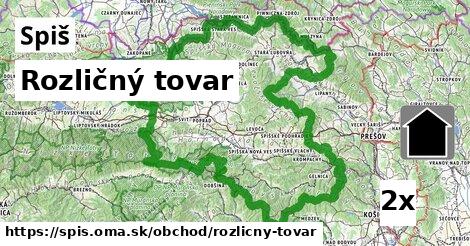 Rozličný tovar, Spiš