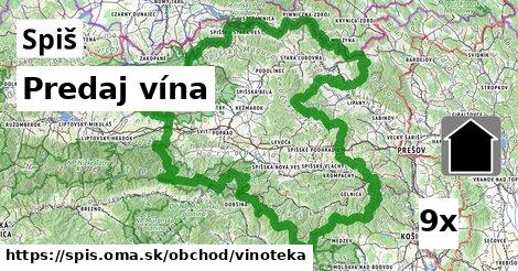 Predaj vína, Spiš