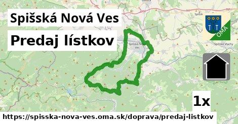 Predaj lístkov, Spišská Nová Ves