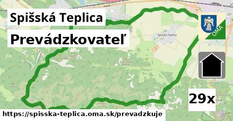 prevádzkovateľ v Spišská Teplica