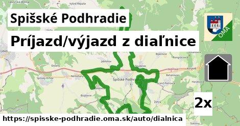 Príjazd/výjazd z diaľnice, Spišské Podhradie