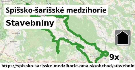 Stavebniny, Spišsko-šarišské medzihorie