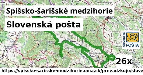 Slovenská pošta, Spišsko-šarišské medzihorie