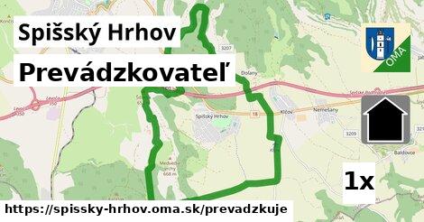 prevádzkovateľ v Spišský Hrhov