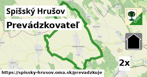 prevádzkovateľ v Spišský Hrušov