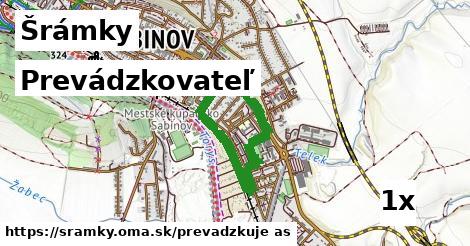 prevádzkovateľ v Šrámky